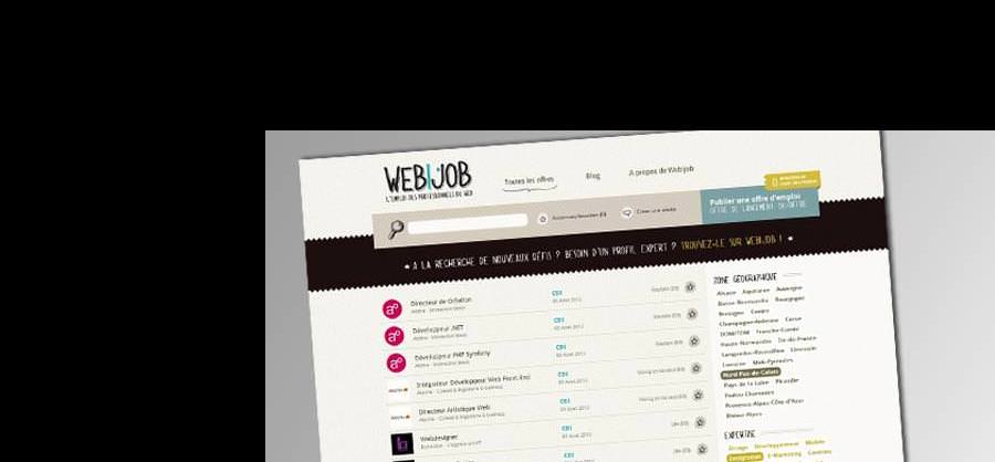 Webijob : nouveau site d'emploi spécialisé dans les métiers du web