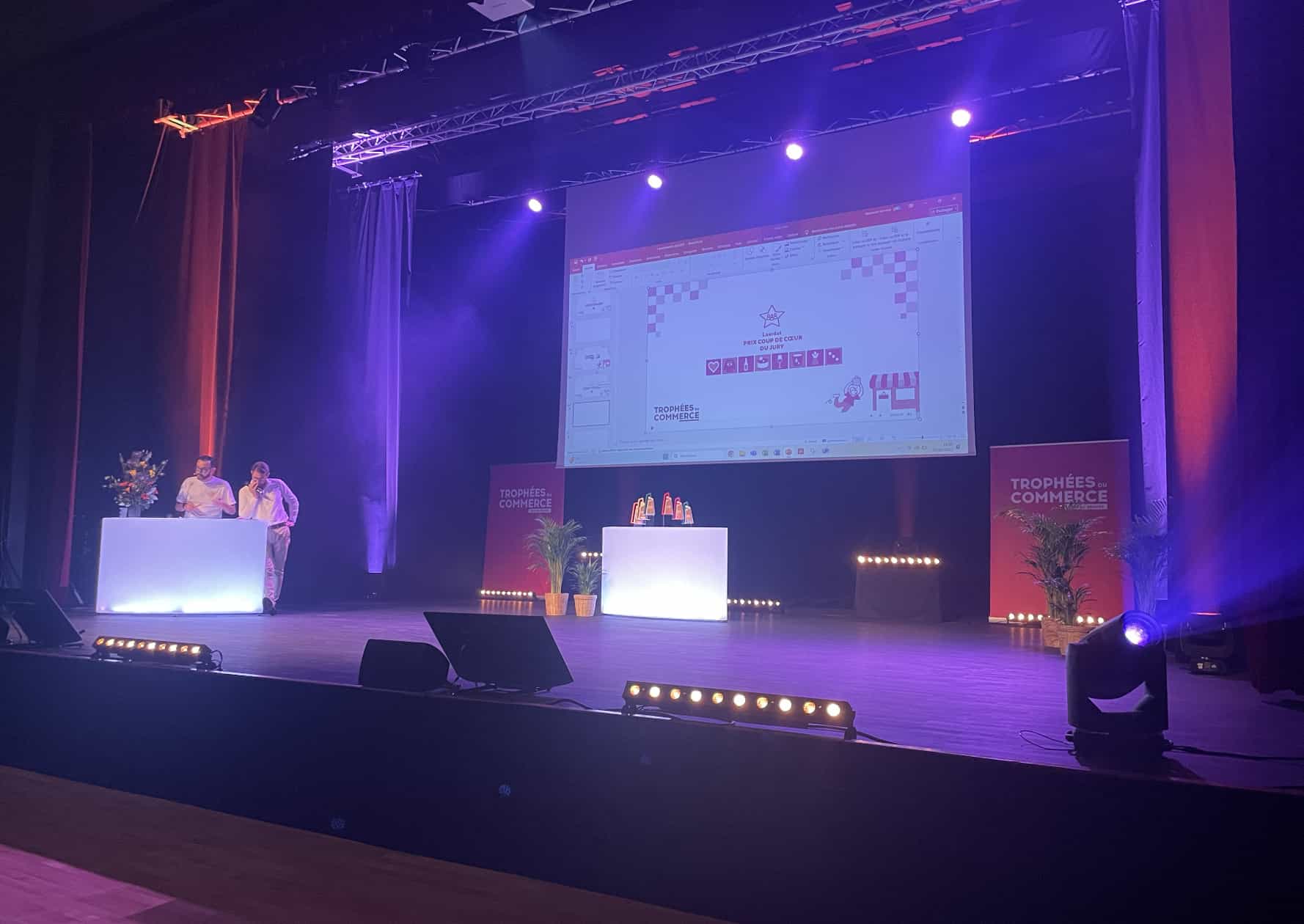 scène trophée du commerce