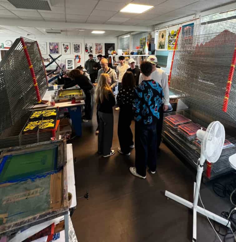 DC3 DAM à Digital Campus à Rennes : quand la direction artistique rencontre la sérigraphie