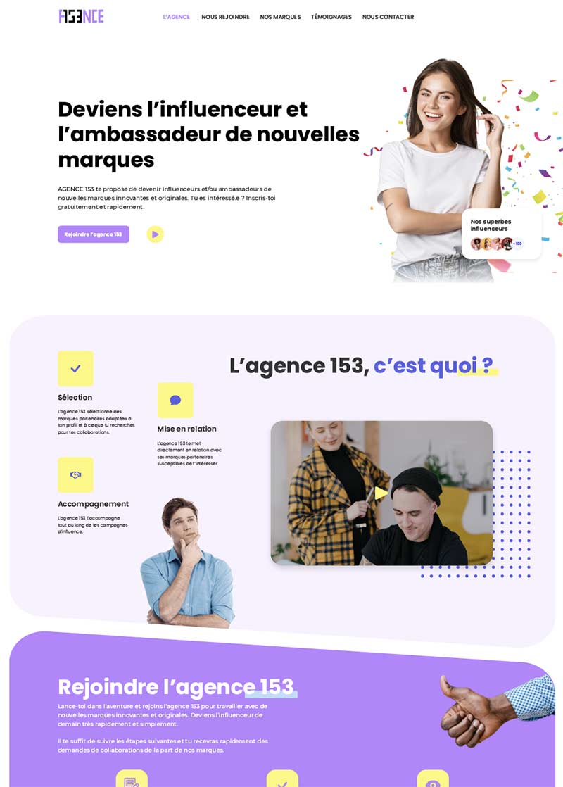 grands projets creation site web